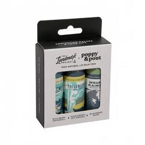 NEW POPPY & POUT lip balm trio gift set in the landmark project